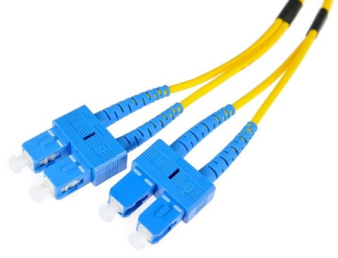 PATCHCORD ŚWIATŁOWODOWY SM SC/UPC-SC/UPC DUPLEX 5m PATCHCORD ŚWIATŁOWODOWY SM SC/UPC-SC/UPC DUPLEX 5m