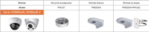 UCHWYT DAHUA PFA137 UCHWYT DAHUA PFA137