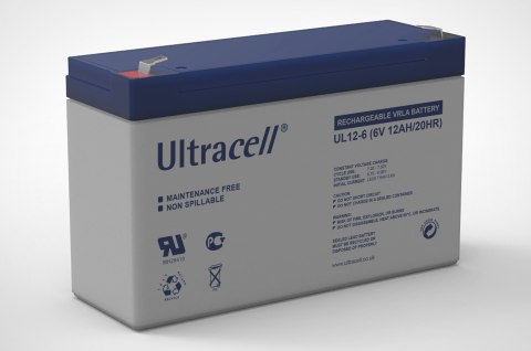 Akumulator AGM ULTRACELL UL 6V 12Ah Akumulator AGM ULTRACELL UL 6V 12Ah
