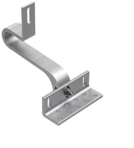 Uchwyt hak aluminiowy pod dachówkę z podwójną regulacją K-64 Uchwyt hak aluminiowy pod dachówkę z podwójną regulacją K-64