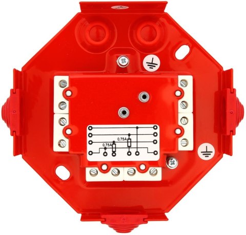 Puszka instalacyjna przeciwpożarowa W2 PIP-3AN 0,75A Puszka instalacyjna przeciwpożarowa W2 PIP-3AN 0,75A