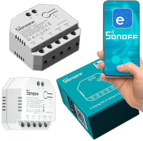 Inteligentny przełącznik Sonoff Dual R3 Lite Inteligentny przełącznik Sonoff Dual R3 Lite