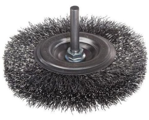 SZCZOTKA TARCZOWA DRUT STALOWY TRZPIEŃ 6MM FI80MM SZCZOTKA TARCZOWA DRUT STALOWY TRZPIEŃ 6MM FI80MM