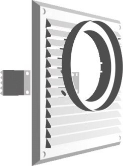 KRATKA DO POCHŁANIACZA 215*215MM FI100MM BIAŁA KRATKA DO POCHŁANIACZA 215*215MM FI100MM BIAŁA