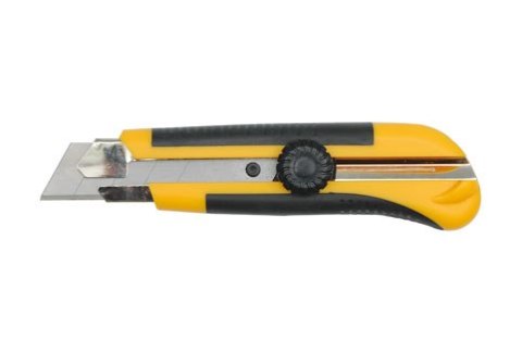 NÓŻ Z OSTRZEM ŁAMANYM 25MM METALOWY PROFESIONAL NÓŻ Z OSTRZEM ŁAMANYM 25MM METALOWY PROFESIONAL