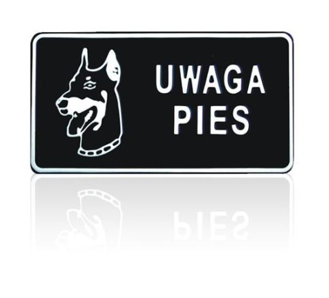 TABLICA 15*29CM UWAGA PIES TABLICA 15*29CM UWAGA PIES