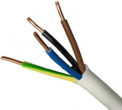 PRZEWÓD YDY 4X1,5 ŻO BIAŁY 450/750V PRZEWÓD YDY 4X1,5 ŻO BIAŁY 450/750V