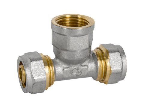 TRÓJNIK PEX-AL-PEX CHROM 3/4*16*16 DZIEWCZYNKA TRÓJNIK PEX-AL-PEX CHROM 3/4*16*16 DZIEWCZYNKA