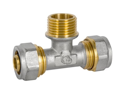 TRÓJNIK PEX-AL-PEX CHROM 3/4*20*20 CHŁOPCZYK TRÓJNIK PEX-AL-PEX CHROM 3/4*20*20 CHŁOPCZYK