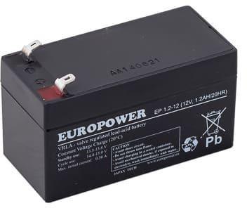 Akumulator AGM EUROPOWER serii EP 12V 1,2Ah (Żywotność 6-9 lat) Akumulator AGM EUROPOWER serii EP 12V 1,2Ah (Żywotność 6-9 lat)