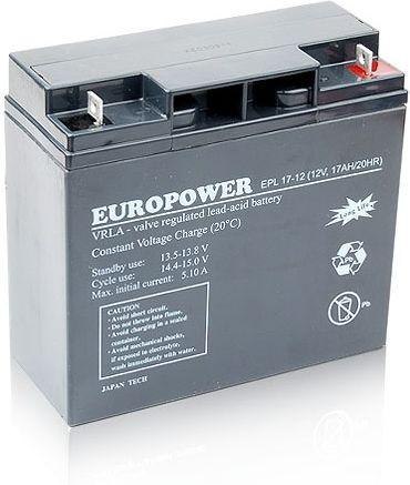 Akumulator AGM EUROPOWER serii EPL 12V 17Ah (Żywotność 15 lat) Akumulator AGM EUROPOWER serii EPL 12V 17Ah (Żywotność 15 lat)