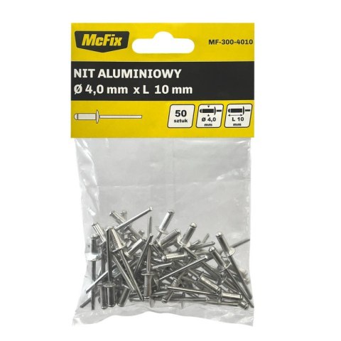 NITY ALUMINIOWE OP-50SZT 4.0*10MM NITY ALUMINIOWE OP-50SZT 4.0*10MM