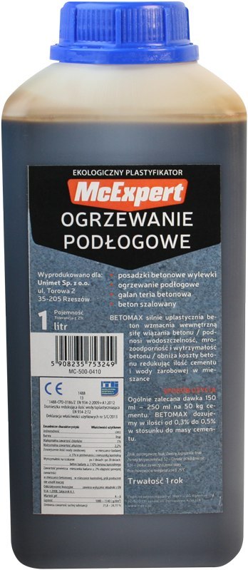 PLASTYFIKATOR DO OGRZEWANIA PODŁOGOWEGO 1L PLASTYFIKATOR DO OGRZEWANIA PODŁOGOWEGO 1L