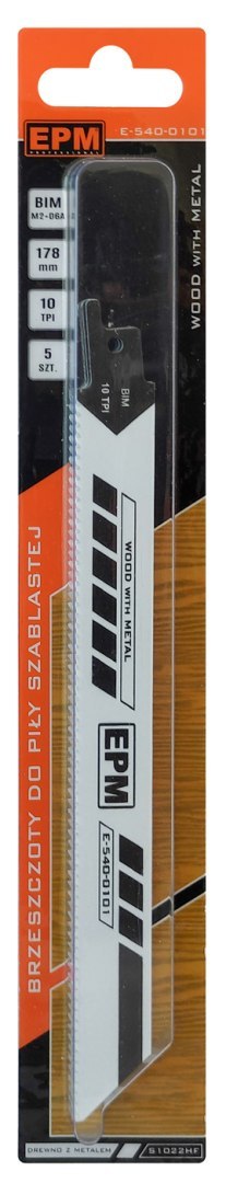BRZESZCZOT DO PIŁY SZABLASTEJ 200MM 10TPI DREWNO S1022 5 SZT BRZESZCZOT DO PIŁY SZABLASTEJ 200MM 10TPI DREWNO S1022 5 SZT