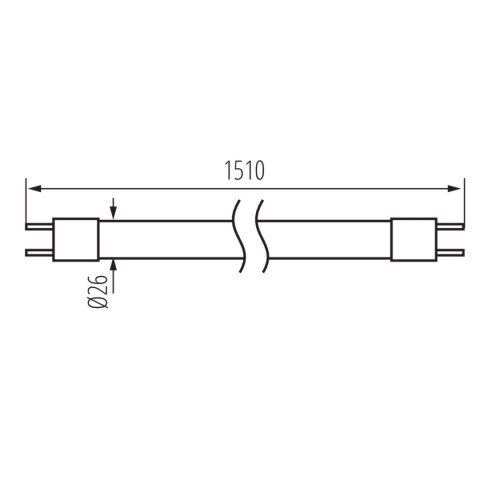 ŚWIETLÓWKA LINIOWA TUBA SZKLANA T8 58W/865 150CM