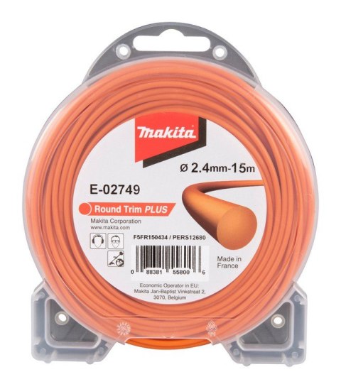 ŻYŁKA NYLONOWA OKRĄGŁA 2.4MM/15M ŻYŁKA NYLONOWA OKRĄGŁA 2.4MM/15M