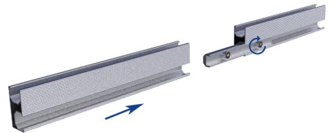 Łącznik szyn montażowych R52 L:200MM Łącznik szyn montażowych R52 L:200MM
