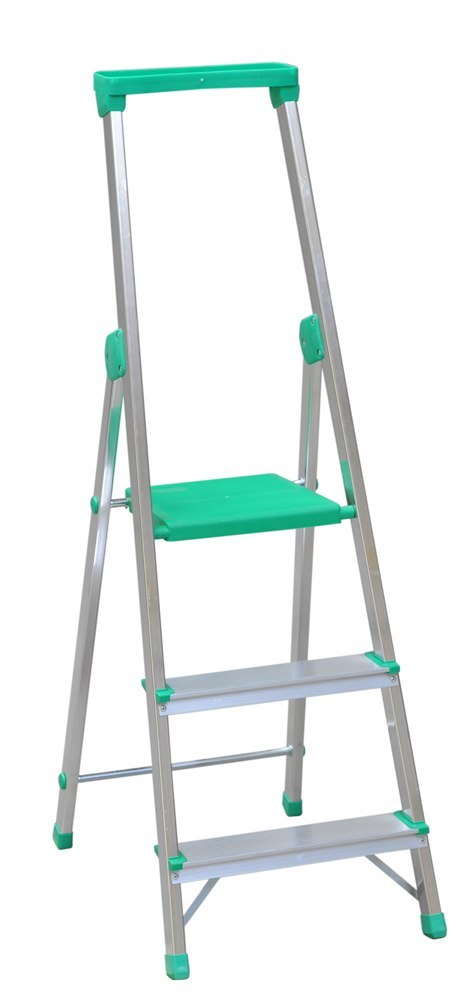 DRABINA ALUMINIOWA WOLNOSTOJĄCA 132CM 2 STOPNIE + PODEST DRABINA ALUMINIOWA WOLNOSTOJĄCA 132CM 2 STOPNIE + PODEST