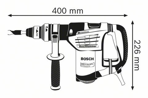 MŁOT UDAROWY OBROTOWY SDS+ GBH 4-32 DFR 900W SET+UCHWYT MŁOT UDAROWY OBROTOWY SDS+ GBH 4-32 DFR 900W SET+UCHWYT