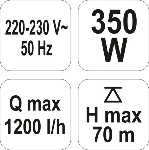 POMPA MEMBRANOWA - GŁĘBINOWA ZATAPIALNA 350W 79944 POMPA MEMBRANOWA - GŁĘBINOWA ZATAPIALNA 350W 79944