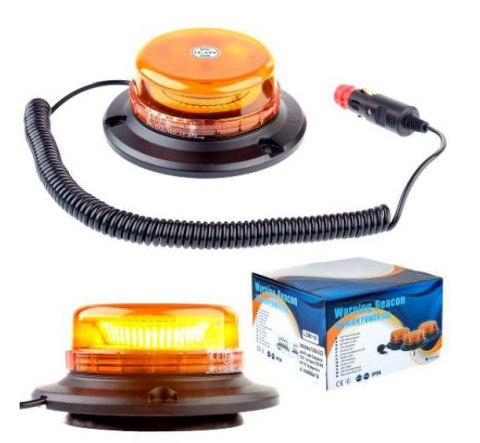 LAMPA OSTRZEGAWCZA OBROTOWA - MAGNES WL400 3W LED MOCNA LAMPA OSTRZEGAWCZA OBROTOWA - MAGNES WL400 3W LED MOCNA