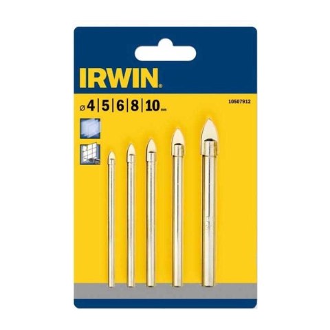 ZESTAW WIERTEŁ DO SZKŁA I PŁYTEK 5 SZT. (4,5,6,8,10 MM) ZESTAW WIERTEŁ DO SZKŁA I PŁYTEK 5 SZT. (4,5,6,8,10 MM)
