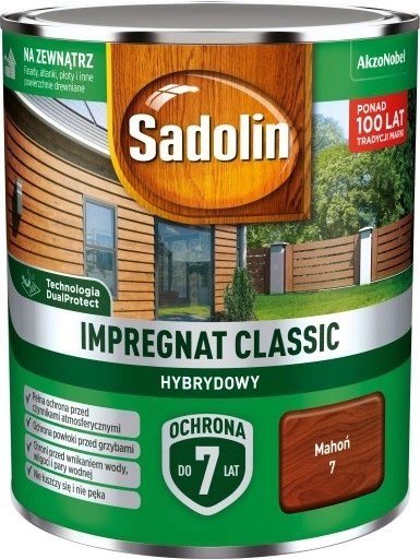 SADOLIN IMPREGNAT CLASSIC HYBRYDOWY 7 LAT MAHOŃ 2.5 SADOLIN IMPREGNAT CLASSIC HYBRYDOWY 7 LAT MAHOŃ 2.5