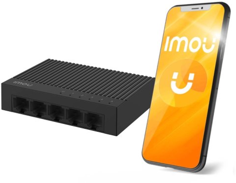 Switch Imou 5-portowy SF105C plastikowa obudowa 100Mbps Switch Imou 5-portowy SF105C plastikowa obudowa 100Mbps