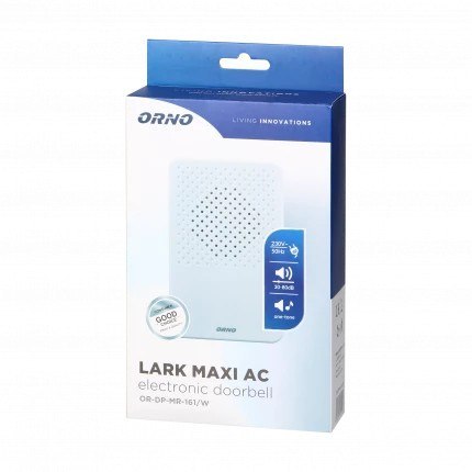 DZWONEK PRZEWODOWY ELEKTRONICZNY ORNO LARK MAXI AC BIAŁY DZWONEK PRZEWODOWY ELEKTRONICZNY ORNO LARK MAXI AC BIAŁY