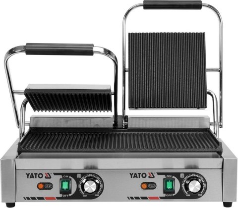 PODWÓJNY GRILL KONTAKTOWY RYFLOWANY 58CM, 3,6KW PODWÓJNY GRILL KONTAKTOWY RYFLOWANY 58CM, 3,6KW