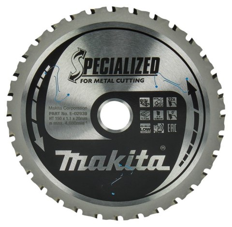 PIŁA SPIEKOWA DO METALU 150*20MM 32Z PIŁA SPIEKOWA DO METALU 150*20MM 32Z