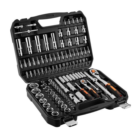 ZESTAW KLUCZY NASADOWYCH 1/4'' 1/2'' 110 CZĘŚCI ZESTAW KLUCZY NASADOWYCH 1/4'' 1/2'' 110 CZĘŚCI